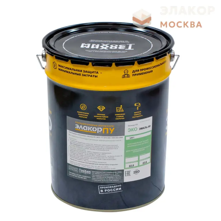 Элакор-ПУ ЭКО Эмаль-60 — краска для контакта с продуктами